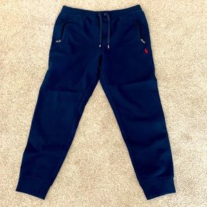 Polo Ralph Lauren warmup joggers. Navy blue. Size Large